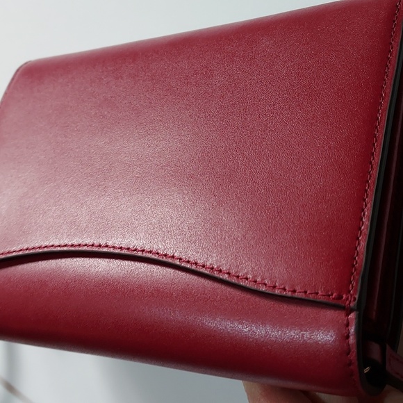 Kate spade Kerri ♠️ Smooth Leather Cranberry crossbody,  NWT - Picture 9 of 12